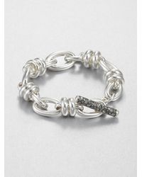 Pomellato | Metallic Sterling Silver Toggle Bracelet | Lyst