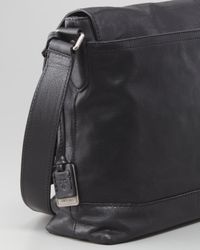 Frye James Leather Messenger Bag in Black for Men - Lyst