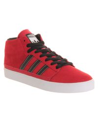 adidas Rayado Mid University Red Running White Black for Men - Lyst