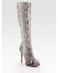 python knee high boots
