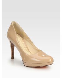cole haan patent leather pumps