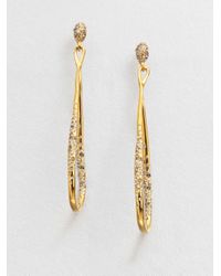 Alexis Bittar | Metallic Swarovski Crystal Orbiting Drop Earrings | Lyst