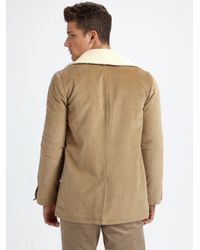 A.P.C. | Natural Canadienne Corduroy Jacket for Men | Lyst