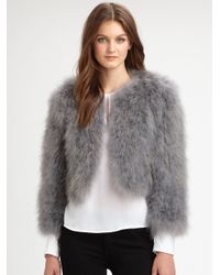 bcbg fur coat