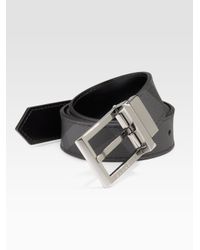 Burberry | Black Webster Reversible Belt for Men | Lyst