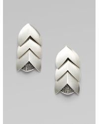 Giles & Brother | Metallic Tiered Earrings | Lyst