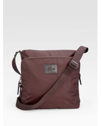 Lacoste | Brown Street Balance Messenger Bag for Men | Lyst