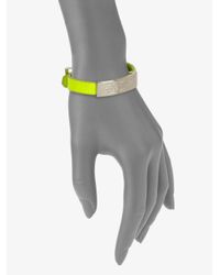 Marc By Marc Jacobs | Yellow Standard Supply Leather Id Bracelet | Lyst
