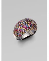 M.c.l Matthew Campbell Laurenza | Multicolor Stardust Multi-colored Sapphire Pavé Ring | Lyst