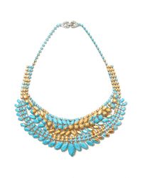 Tom Binns | Blue Gilded Pleasure Collar Necklace | Lyst