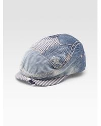 True Religion | Blue Denim Ivy Cap for Men | Lyst