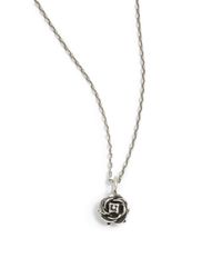 Giles & Brother | Metallic Tiny Rose Necklace | Lyst