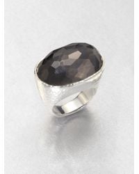 Ippolita | Metallic Hematite Doublet Sterling Silver Oval Ring | Lyst