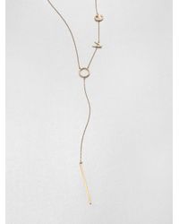 Jennifer Zeuner | Metallic Love Lariat Necklace | Lyst