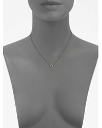 Jude Frances | Black Grey Diamond Accented 14k Gold Sterling Silver Pendant Necklace | Lyst