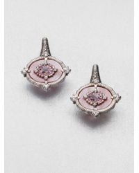 Judith Ripka | Pink Semiprecious Multistone Oasis Earrings | Lyst