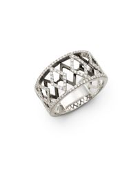 KC Designs | Metallic Diamond Layered Argyle Ring | Lyst
