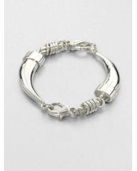 Pomellato | Metallic Sterling Silver Tusk Bracelet | Lyst