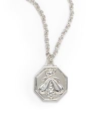 Slane | Metallic Octagon Bee Pendant Necklace | Lyst
