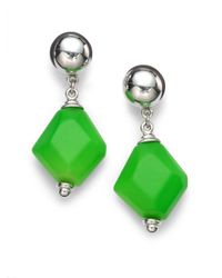 Ben-Amun | Metallic Geometric Neon Drop Earrings-green | Lyst