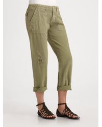 Current/Elliott | Green The Army Pants | Lyst