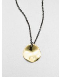 Ippolita | Metallic 18k Gold Disc Pendant Necklace for Men | Lyst
