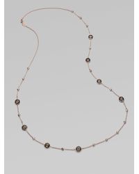 Ippolita | Gray Rose Mini Lollipop And Ball Smoky Quartz Necklace | Lyst