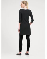 Lacoste | Black Stretch Piqué Leggings | Lyst