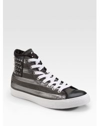 silver studded converse