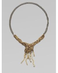 DANNIJO | Metallic Brass Entangled Necklace | Lyst