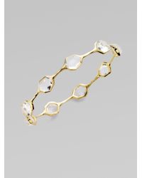 Ippolita | Metallic Clear Quartz and 18k Yellow Gold Bracelet | Lyst