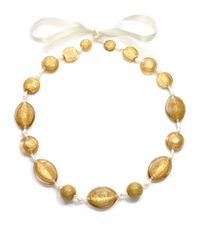 Lafayette 148 New York | Metallic Single Strade Resin Ribbon Necklace | Lyst