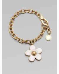 Marc By Marc Jacobs | Metallic Daisy Charm Bracelet | Lyst