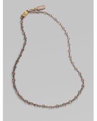 Prada | Metallic Plex Crystal Necklace | Lyst