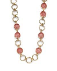 Kara Ross | Metallic Snakeskin Resin Imprint Necklace | Lyst