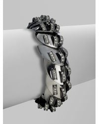Giles & Brother | Gray Nara Paveacute Bracelet | Lyst