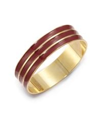 A.V. Max | Red Ribbed Enamel Bangle Bracelet | Lyst