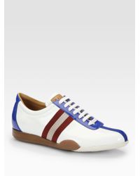 bally patent leather sneakers