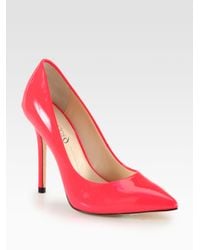 Boutique 9 | Red Justine Neon Patent Leather Pumps | Lyst