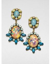 DANNIJO | Blue Paz Mottled Drop Earrings | Lyst