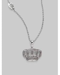 Juicy Couture | Metallic Crown Necklace | Lyst