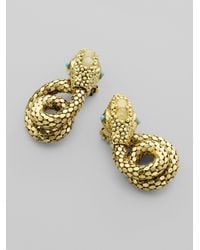 Kara Ross | Metallic Jeweled Snake Earrings | Lyst