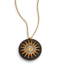 Kevia | Black Horn Starburst Necklace | Lyst