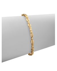 Sydney Evan | Metallic Diamond 14k Yellow Gold Bow Bracelet | Lyst