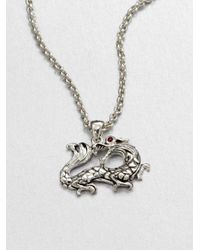 John Hardy | Metallic Naga Ruby & Sterling Silver Dragon Pendant Necklace | Lyst