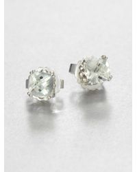 Lagos | Metallic Green Amethyst and Sterling Silver Stud Earrings | Lyst