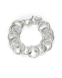 1AR By Unoaerre | Metallic Circle Link Bracelet | Lyst