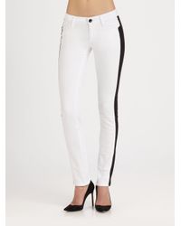 jeans with racer stripe