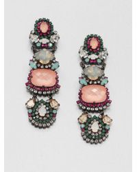Erickson Beamon | Pink Modern Moghul Linear Drop Earrings | Lyst