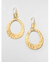Ippolita | Metallic Glamazon 18K Yellow Gold Disc Double Circle Drop Earrings | Lyst